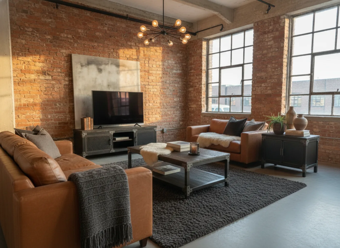 Now make a nice loft interior picture with this bu 6